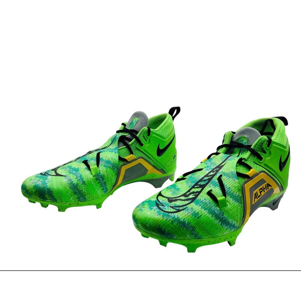 Nike Alpha Men's Football Cleats Volt Green Low Top Lace- Up Athletic Size 16 - Picture 5 of 9